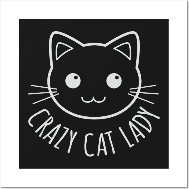 Crazy Cat Lady Wall Art by Kyandii